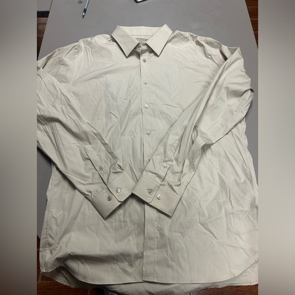 Burberry Other - Burberry uniform style shirt Beige mens slim size 46